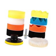 Kit de Almofadas de Polimento 11 Peças - Espuma Autocolante para Furadeira | Ideal para Pintura Automotiva - imagem 1