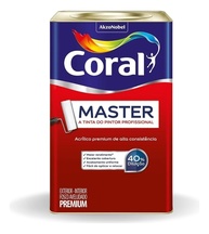 Tinta Acrílica Premium Coral Master 16L - Secagem Rápida e Alta Cobertura - imagem 1