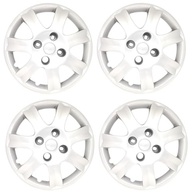 Kit 4 Calotas Prata Aro 14 para Peugeot 206, 207, 307 (2010-2016) - Cubo Alto - imagem 2