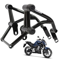 Pedaleira Dianteira Esquerda CB Twister 250 Preta - Alumínio e Borracha - imagem 3