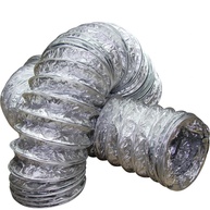 Duto Flexível Aluminizado 150mm 3m - Ideal para Coifa, Exaustor e Ventilação - imagem 1