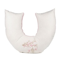 Almofada de Amamentação em Linho 100% Algodão com Estampa Flor de Cerejeira - Conforto e Versatilidade para Mamãe e Bebê - imagem 2