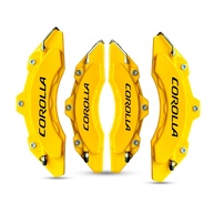 Kit 4 Capas Pinça Freio Amarelo Universal Corolla 2005-2018 + Cola - imagem 1