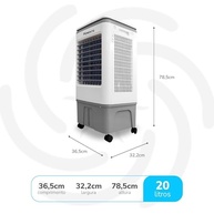 Climatizador Evaporativo 20L CLIP20 Ponente 127V - Refresque seu Ambiente com Estilo - imagem 3