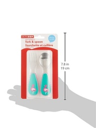 Kit de Talheres Zoo Flamingo Skip Hop - Seguro, Anatômico e Divertido para Crianças - imagem 4