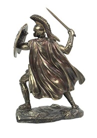 Estatueta de Aquiles em Resina com Acabamento Bronze Antigo - Decoração Temática Grega - imagem 5