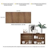 Aparador Buffet 4 Portas Veneza - Design Moderno e Resistente para Ambientes Sofisticados - imagem 5
