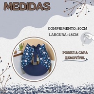 Almofada de Amamentação Estrela Lua Marinho - Apoio Ergonômico para Mãe e Bebê - imagem 3