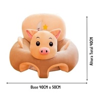 Almofada Infantil de Apoio para Bebê - Segurança e Conforto no Sentar (Porco Bêbê) - imagem 3