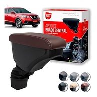 Apoio de Braço Couro Sintético Marrom Macchiato para Nissan Kicks (2016-2019) - imagem 2