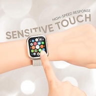 Pulseira elástica trançada compatível com Apple Watch séries 10, 9, 8, 7, SE, 6, 5, 4, 3 de 40 mm, 41 mm, 42 mm, 44 mm, 45 mm, 46 mm, com protetor de tela - imagem 3