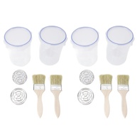 Aramox 4 Pack Recipientes para Tinta 1000ml com Bolas de Mistura - Armazenamento Seguro para Pintura Automotiva e DIY - imagem 1