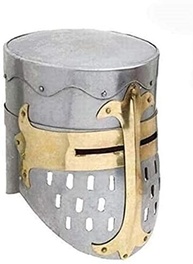 Capacete Cruzado Templário: Autêntica Armadura Medieval em Aço Carbono - imagem 4