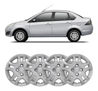 Calota Esportiva Aro 14 Prata + Emblemas - Renove o Visual do Seu Carro! - imagem 1