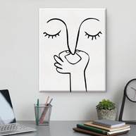 Arte de Parede de Banheiro Engraçada 20x25cm - Decoração com Humor Preto e Branco - imagem 5