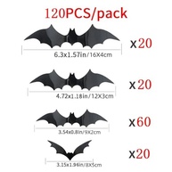Adesivos de Parede Morcego 3D - Decoração Assustadora para Halloween - imagem 3