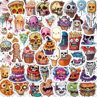 Pacote de Adesivos de Halloween Assustadoramente Divertido: Fantasmas, Abóboras e Caveiras para Personalizar seus Itens! - imagem 1