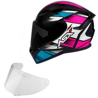 Combo Capacete Feminino ASX City Start + Viseira Fumê Original - Proteção e Estilo para Motociclistas - imagem 1