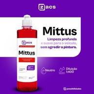 Shampoo Automotivo Mittus Zacs 500ml: Espuma Densa e Brilho Intenso - imagem 2