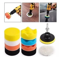 Kit Completo Polimento Automotivo 11 Peças: Boina 3", Suporte e Adaptador para Furadeira Karbox - imagem 2