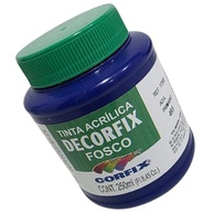 Tinta Acrílica Fosca 250ml DECORFIX Azul Primário - Alta Cobertura e Secagem Rápida - imagem 3