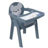 Poltrona Cadeirinha Infantil Portátil com Bandeja para Colorir - Plasútil Azul - imagem 1