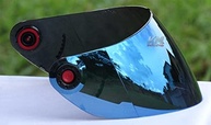 Viseira Azul Iridium para Capacete Shark S600/S650/S700/S800/S900/Openline - Estilo e Proteção Premium - imagem 2