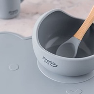 Freso Baby Tigela Alimentação Blw Silicone Atóxico Antibacteriano com Ventosa - Segura e Prática para Bebês - imagem 5