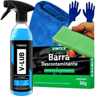 Kit Completo Vonixx V-Lub & Vintex V-Bar: Anti-Risco, Clay Bar, Toalha e Luvas para Detalhamento Automotivo - imagem 1