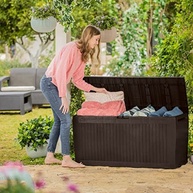 Keter Baú Comfy Deck Box 270L - Organizador Resistente com Rodas e Tampa Reforçada - imagem 5