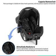 Cadeira Bebê Conforto Galzerano Grid Black: Segurança e Conforto Essenciais para seu Bebê - imagem 4