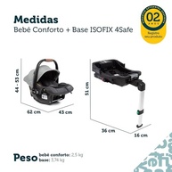 Bebê Conforto Safety 1st 4Safe Isofix Grey Frost: Segurança e Conforto para Seu Bebê - imagem 3