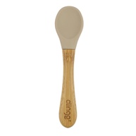 Colher de Bambu e Silicone para Bebês – Segura, Natural e Antimicrobiana - imagem 1