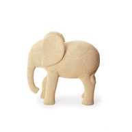 Escultura de Elefante em Polirresina Bege - Decoração Elegante e Moderna - imagem 2