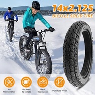 Pneu Sólido 14x2.125 para Bicicleta Elétrica: Antifuro, Antiderrapante e Resistente | Sem Câmara - imagem 3