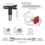 Ponta para Pulverizador de Tinta Sem Ar com Bicos Reversíveis - Sistema Completo para Pintura Profissional - imagem 4