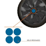 Jogo de Calotas Aro 14 Prime Fosca Black para Ford Ka, Fiesta, Focus, Courier e Escort + Selos Resinadas - imagem 3