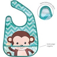 Buba Babador Animal Fun - Macaco Colorido | Impermeável com Bolso e Design Divertido - imagem 3