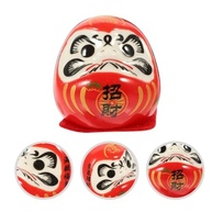 Boneco Daruma Cerâmica Vermelho 4cm - Simbolismo Japonês para Sorte e Determinação - imagem 4