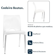 Kit com 2 Cadeiras de Design Boston para Ambientes Exteriores - Estilo Moderno e Conforto Duradouro - imagem 4