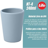 Copo de Silicone NT-4 240ml Azul - Seguro, Sem BPA, Ideal para Bebês e Crianças em Fase de Transição - imagem 3