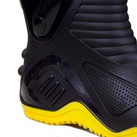 Bota Motociclista Bracol Motosafe Amarela Impermeável Cano Longo PVC - Proteção Essencial - imagem 4