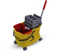 Balde Espremedor para MOP Úmido 20L Doblô FLEX AMARELO - Bralimpia - imagem 1