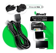Kit 2 Cabos de Força Tripolar Padrão Brasileiro 1,5m - Potencialize seu PC e Eletrodomésticos com Segurança! - imagem 5