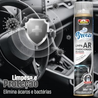 KIT 6 Limpa Ar Condicionado Breeze Carro Novo Pro Auto 300ml - Higienização e Refrescância Profissional - imagem 4