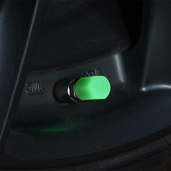 Tampa Bico Pneu BRILHA NO ESCURO: Estilo e Proteção para Carro, Moto e Bike (Verde) - imagem 5