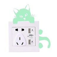 Adesivo de Parede Gato Luminoso 3D - PVC Brilha no Escuro para Decoração de Quarto Infantil - imagem 4