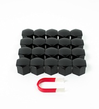 Para Genesis GV60 GV70 GV80 G70 G80 G90 GV90 Lug Nut Covers - 20 tampas de porcas pretas brilhantes - imagem 1