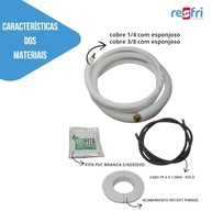Kit Instalação Ar Condicionado 2m 1/4 e 3/8 - Para AC Convencional e Inverter até 12.000 BTUs - imagem 4