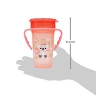 Copo de Treinamento 360º Buba Coala Salmão com Alça - Aprenda a Beber com Diversão - imagem 4